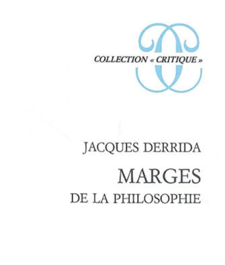 « Tympan » dans Marges de la philosophie de  Jacques Derrida (1972)